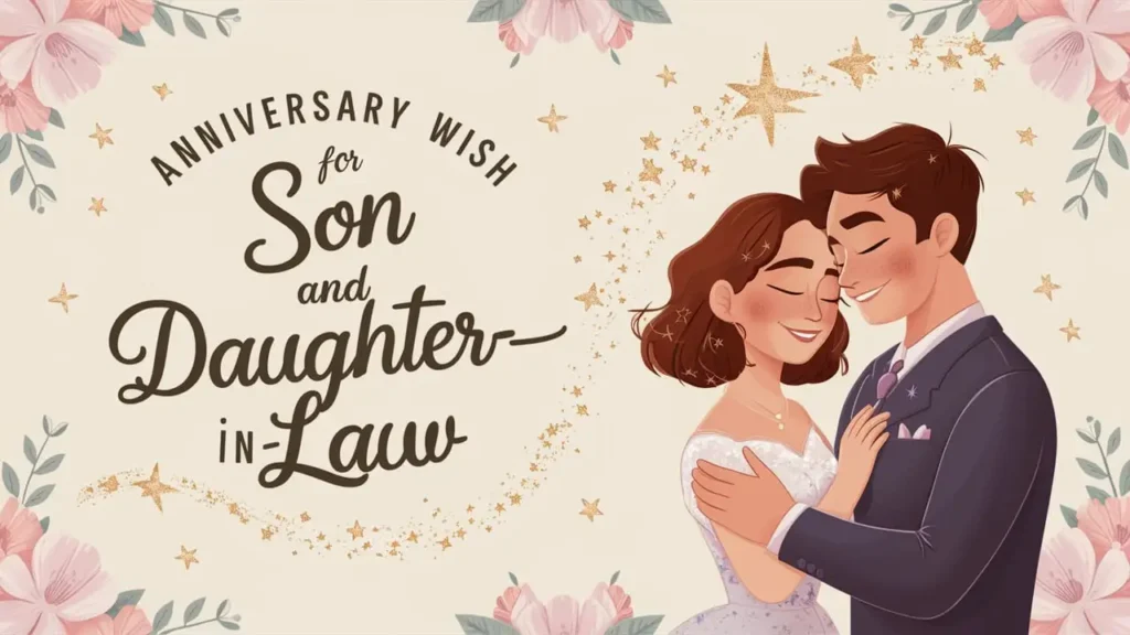 anniversary wish for son and daughter in law